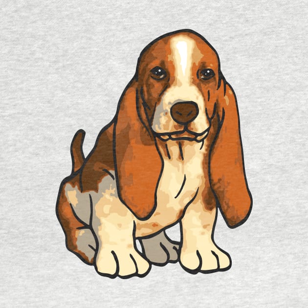 Basset Hound Dog by PetinHeart